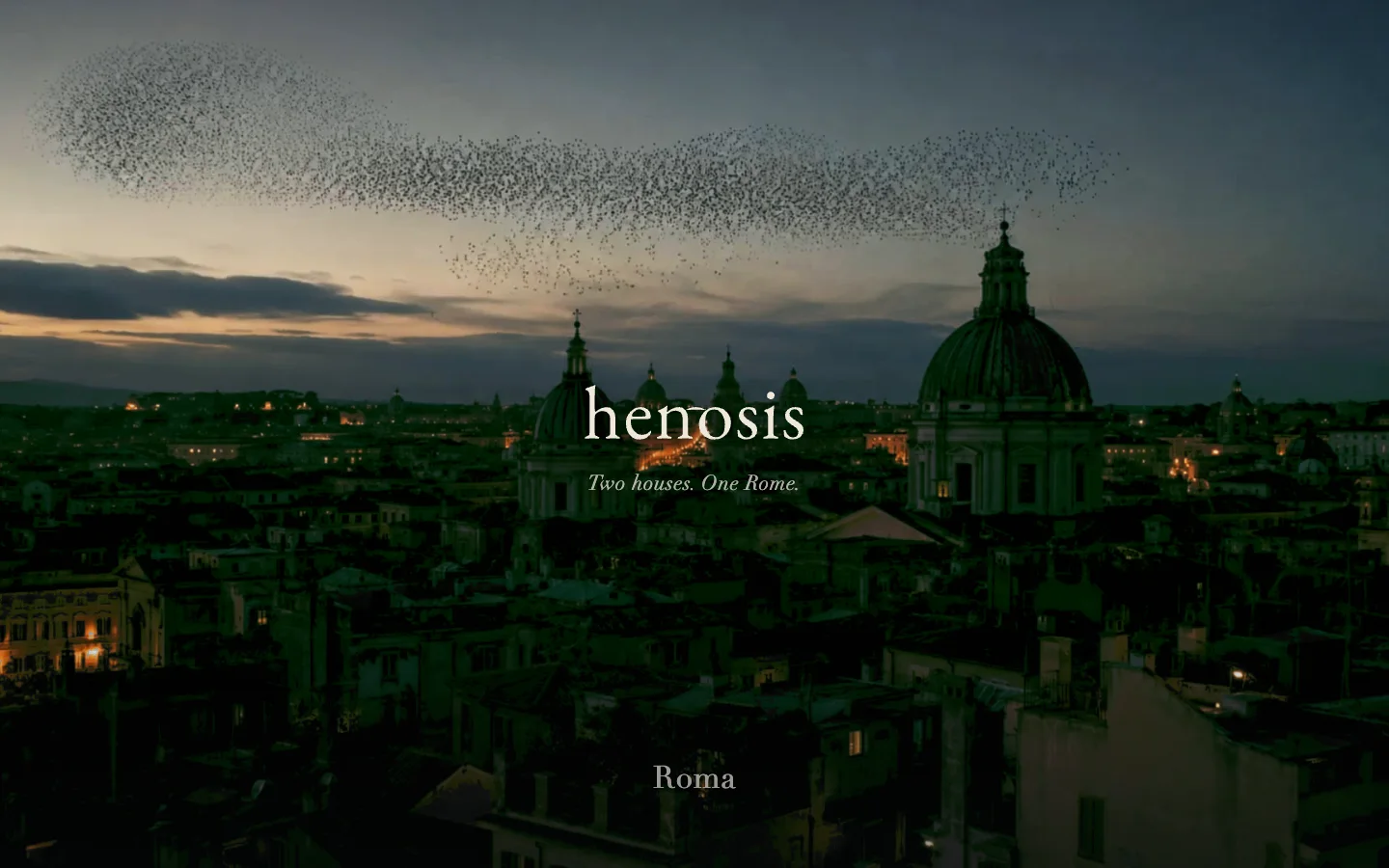 Homepage Henosis per hotel Brutus, progetto pubblicato